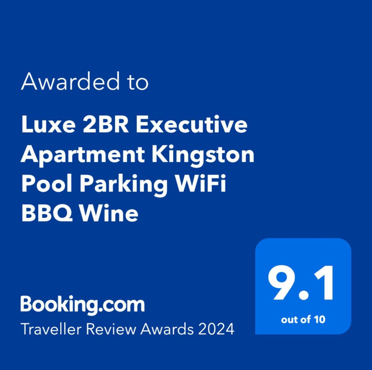 Luxe 2Br Executive Apartment Kingston Pool Parking Wifi Bbq Wine Bagian luar foto